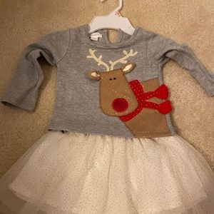 Mud pie reindeer skirt and top 24/2t